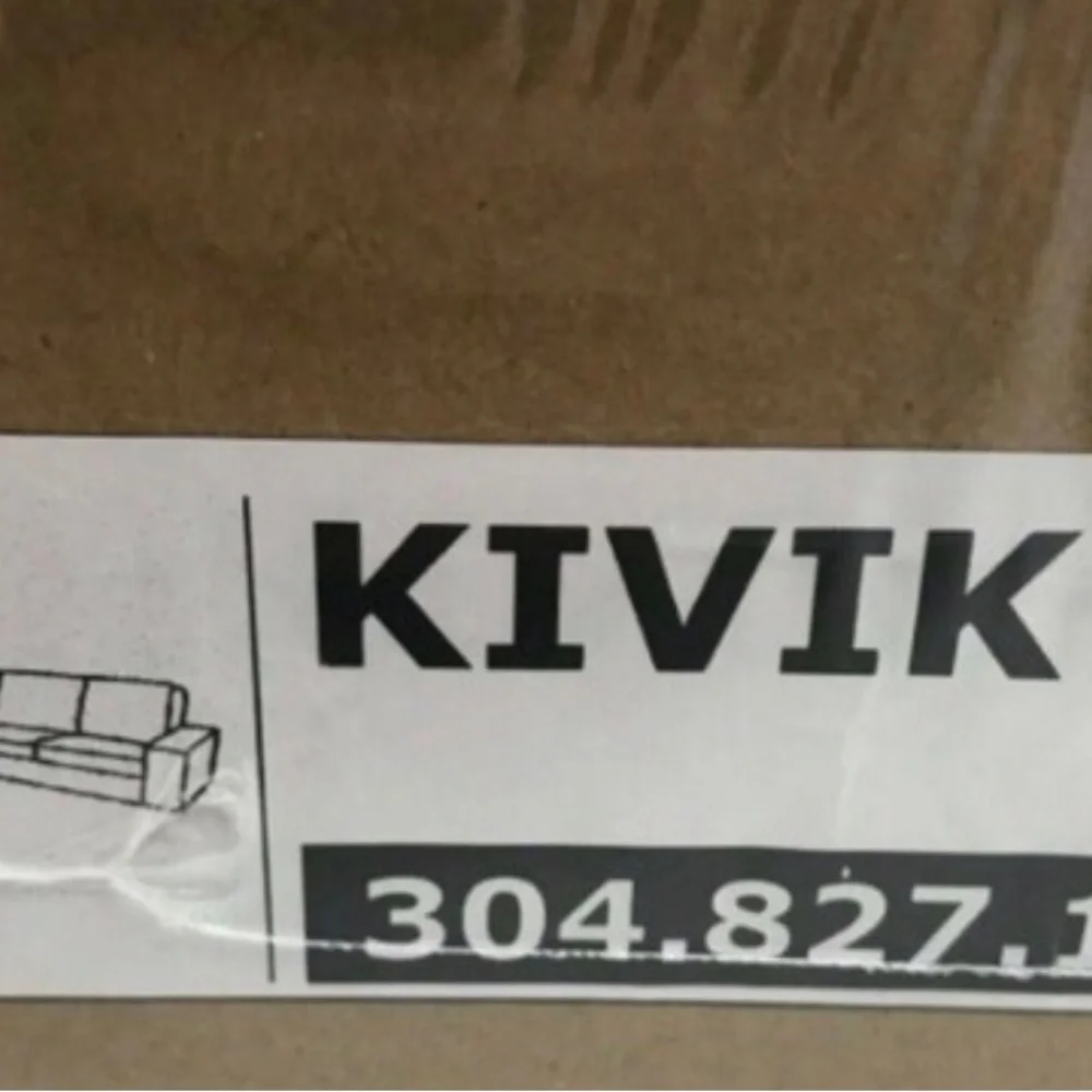 IKEA KIVIK tallmyra white/black Cover for sectional 4 Corner 304.827.14